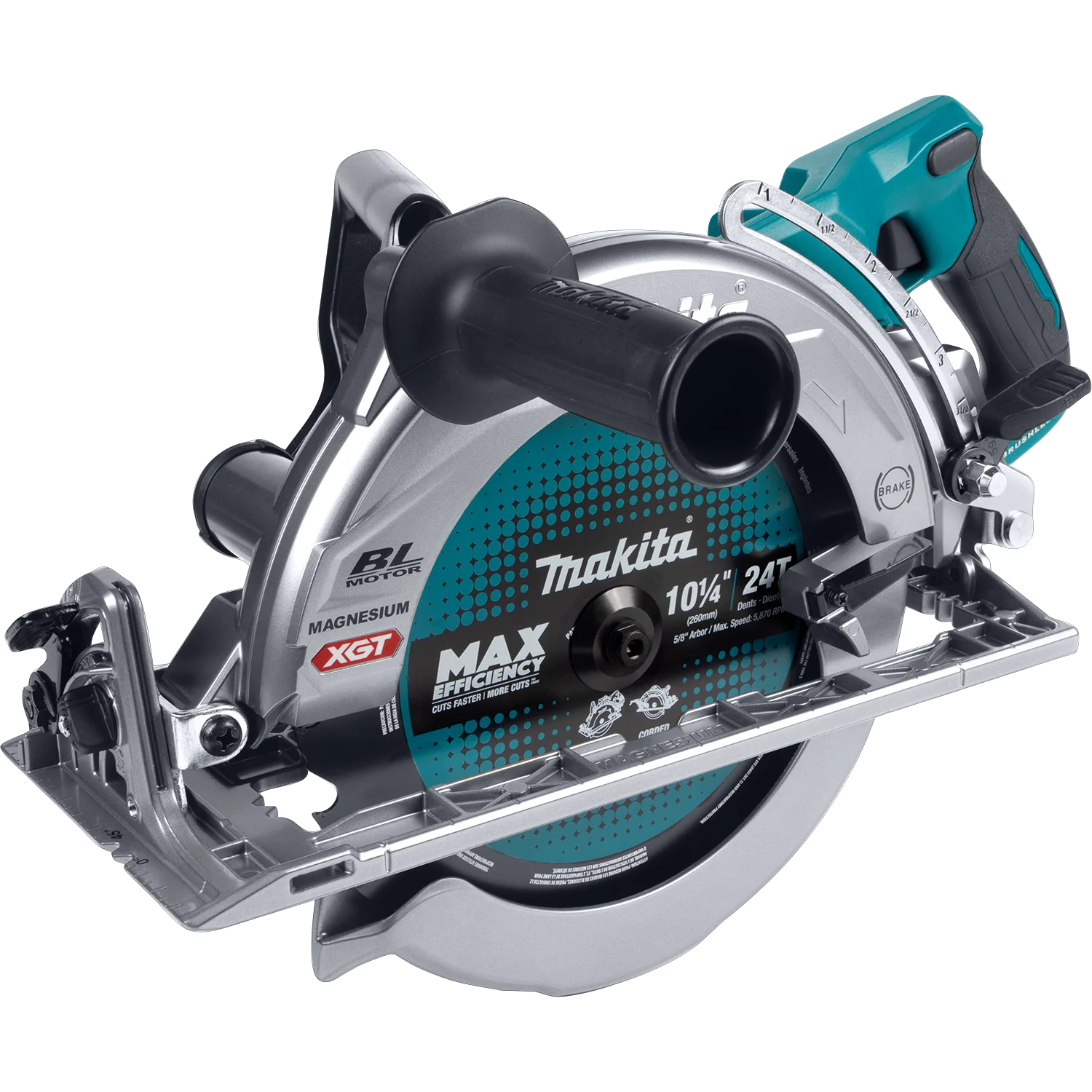 Makita GSR02M1 40V Max XGT Circular Saw Kit Rear Handle 10-1/4 In. AWS Capable - Image 3