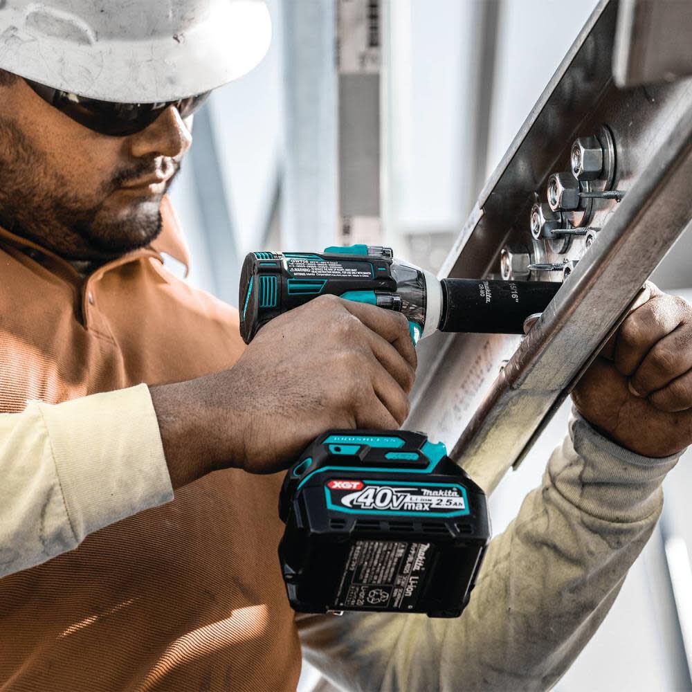 Makita 40V MAX XGT Brushless Cordless 4-Speed 1/2 In. Sq. Drive Impact Wrench Kit w/ Friction Ring Anvil (2.5Ah) - Image 6