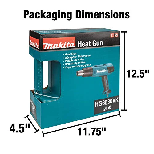 Makita Variable Temperature Heat Gun Kit with LCD Digital Display - Image 9
