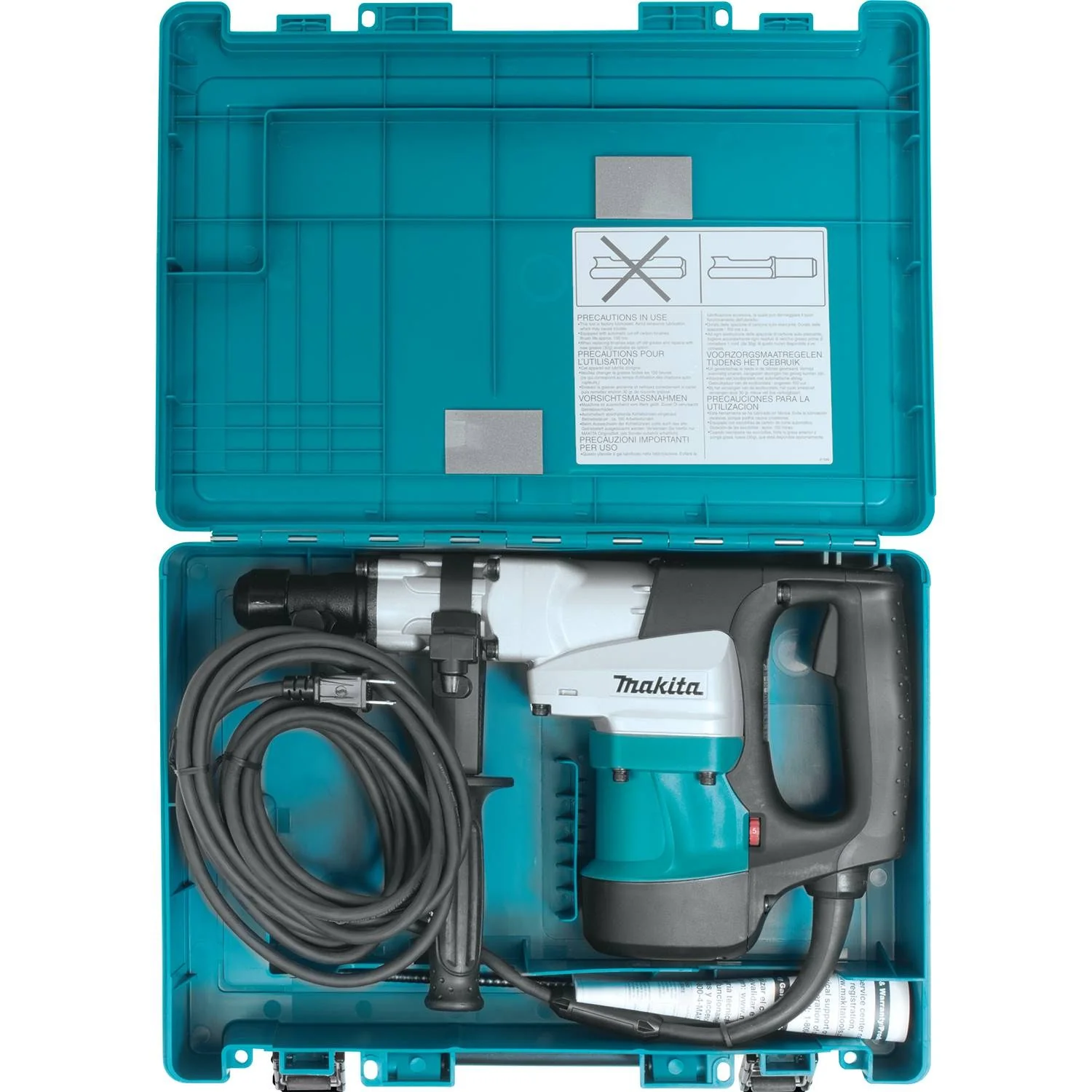 Makita (HM0810B) 13 lb. Demolition Hammer, 3/4" Hex - 21/32" Round, case - Image 2