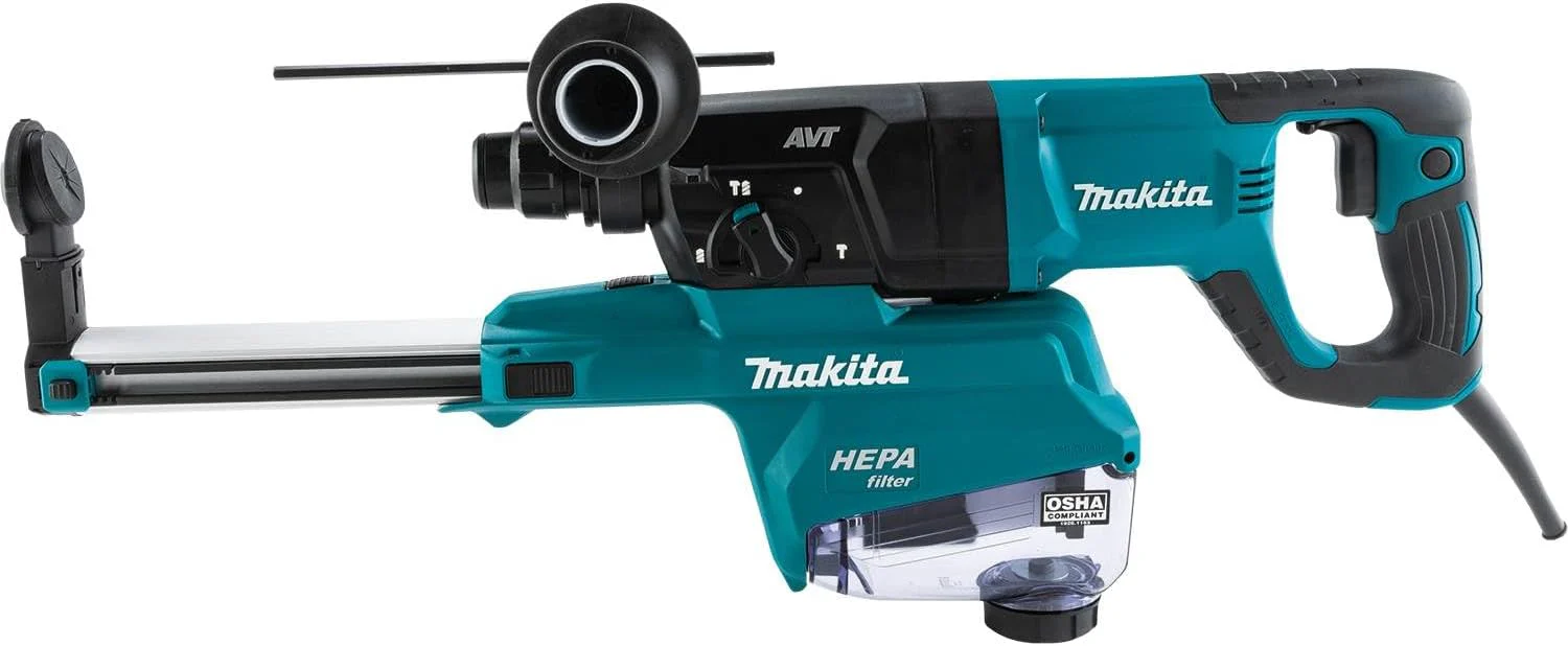 Makita HR2663 1" SDS-PLUS AVT Rotary Hammer, with HEPA Dust Extractor (D-Handle) - Image 3