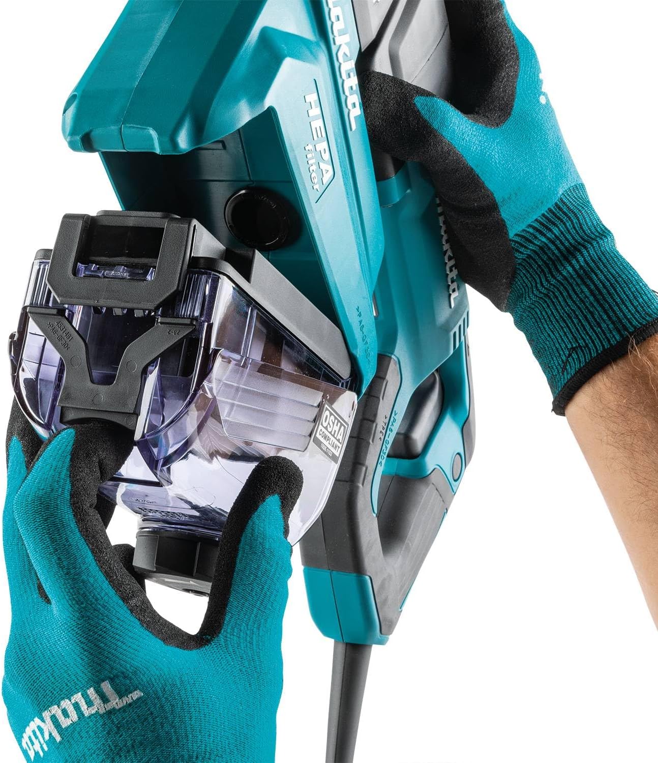 Makita HR2663 1" SDS-PLUS AVT Rotary Hammer, with HEPA Dust Extractor (D-Handle) - Image 5