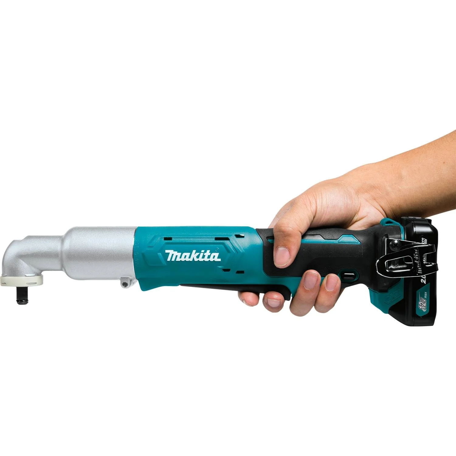Makita LT02R1 - 12V max CXT Lithium-Ion Cordless 3/8" Sq. Drive Angle Impact Wrench Kit, var. spd., rev., L.E.D. Light, case (2.0Ah) - Image 2