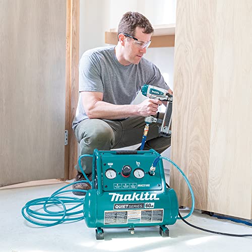 Makita Quiet Series, 1 HP, 2 Gallon, Oil-Free, Electric Air Compressor - Image 13