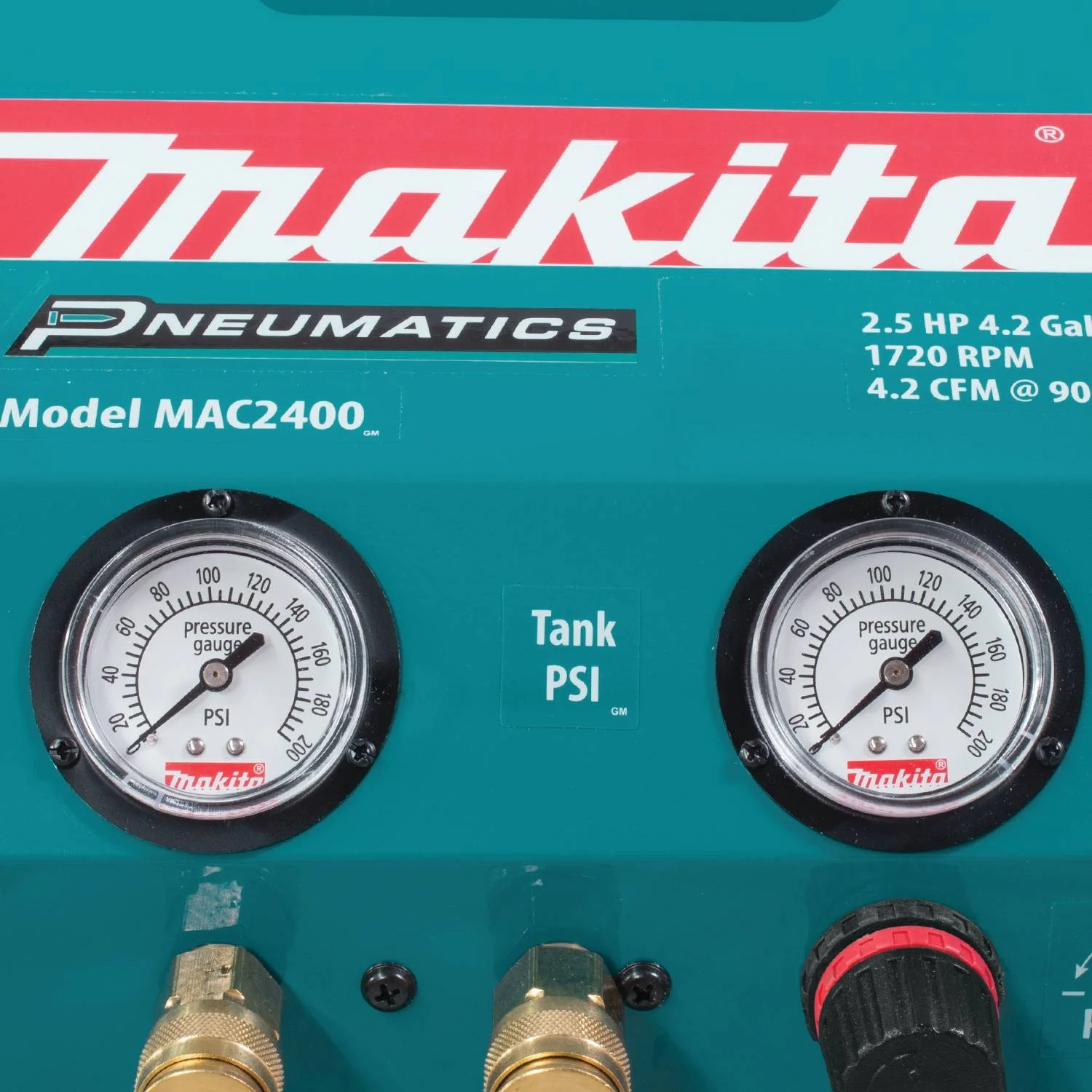 Makita 2.5 HP Big Bore Air Compressor (Twin Stack) - Image 5