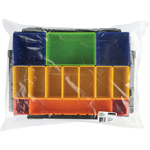Makita MAKPAC Interlocking Case Insert Tray with Colored Compartments and Foam Lid - Image 6