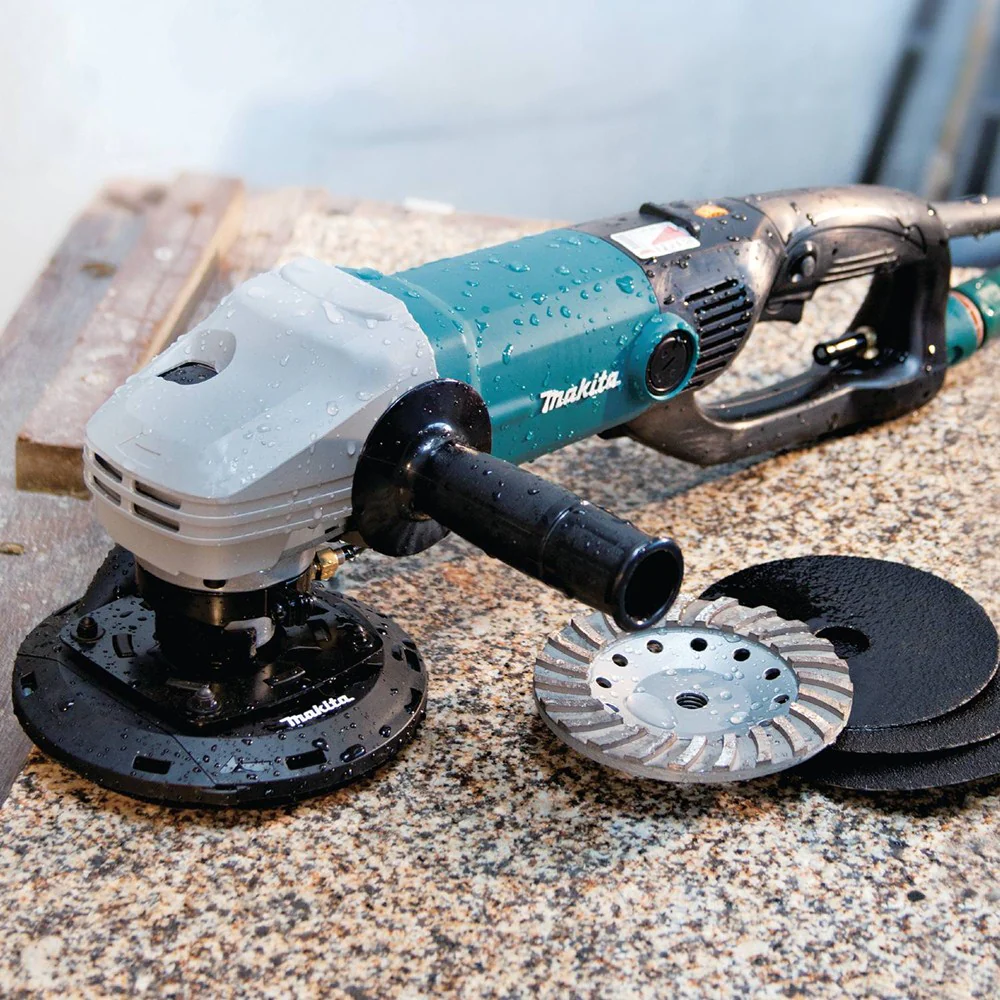 Makita (PK5011CX1) 5" Stone Polisher, 11 AMP, 2,000-5,500 RPM, var. spd., 5/8"-11 - Image 2