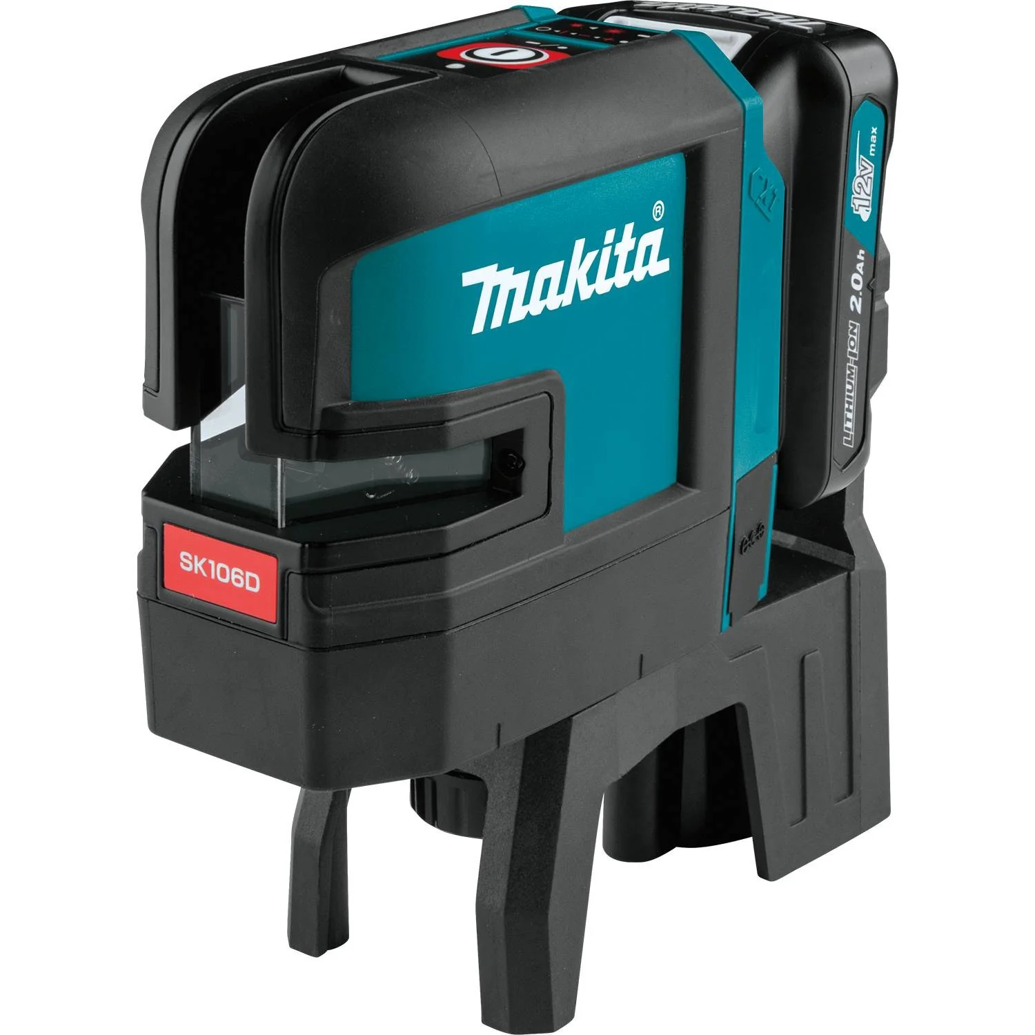 Makita 12V Max CXT Self-Leveling Cross-Line/4-Point Red Beam Laser Kit, bag, with one battery (2.0Ah) - Image 2