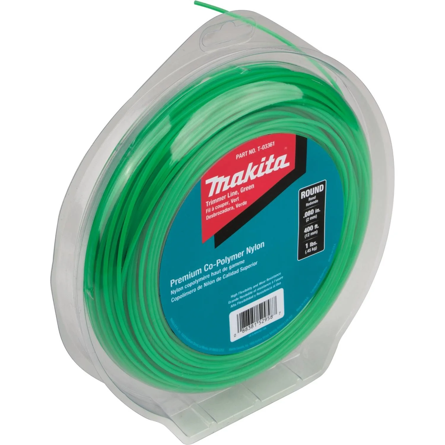 Round Trimmer Line, 0.080”, Green, 400’, 1 lbs. - Image 3