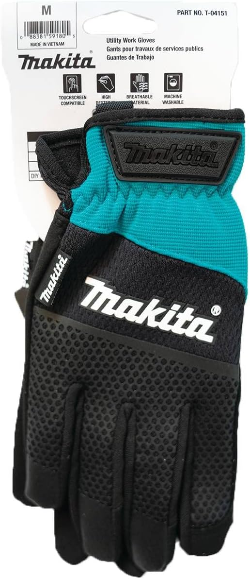 Makita T-04151 Open Cuff Flexible Protection Utility Work Gloves (Medium) - Image 7