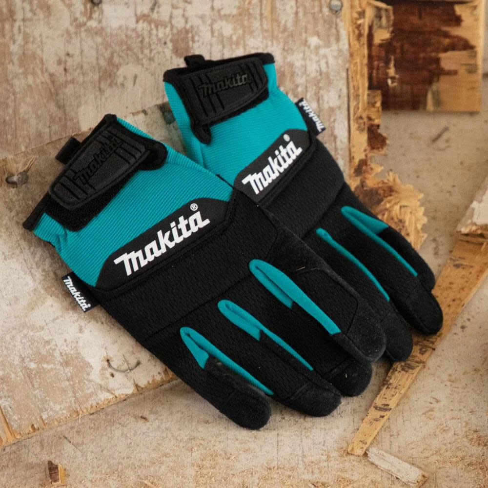 Makita 100% Genuine Leather-Palm Performance Gloves (Size Large) - Image 7