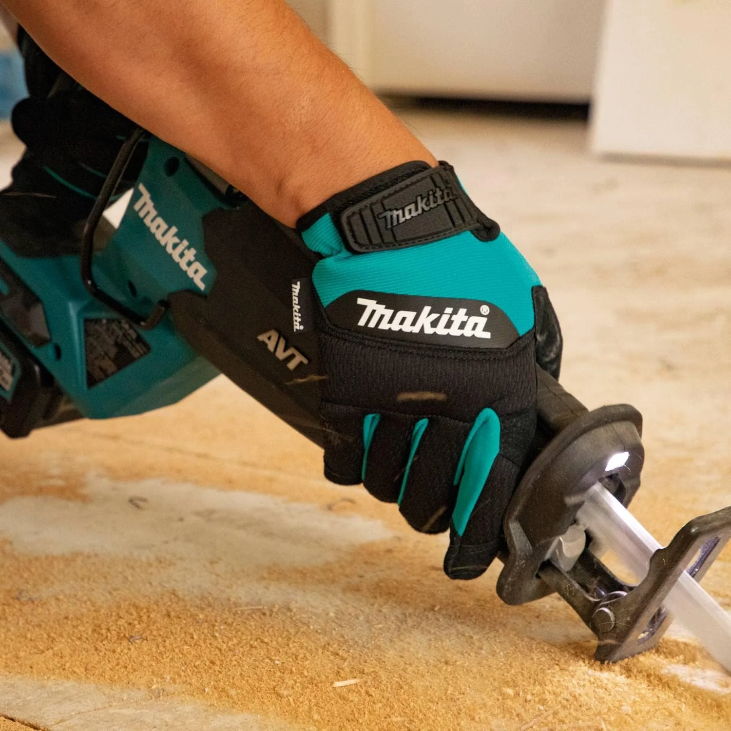 Makita T-04232 100% Genuine Leather-Palm Performance Gloves, X-Large - Image 3
