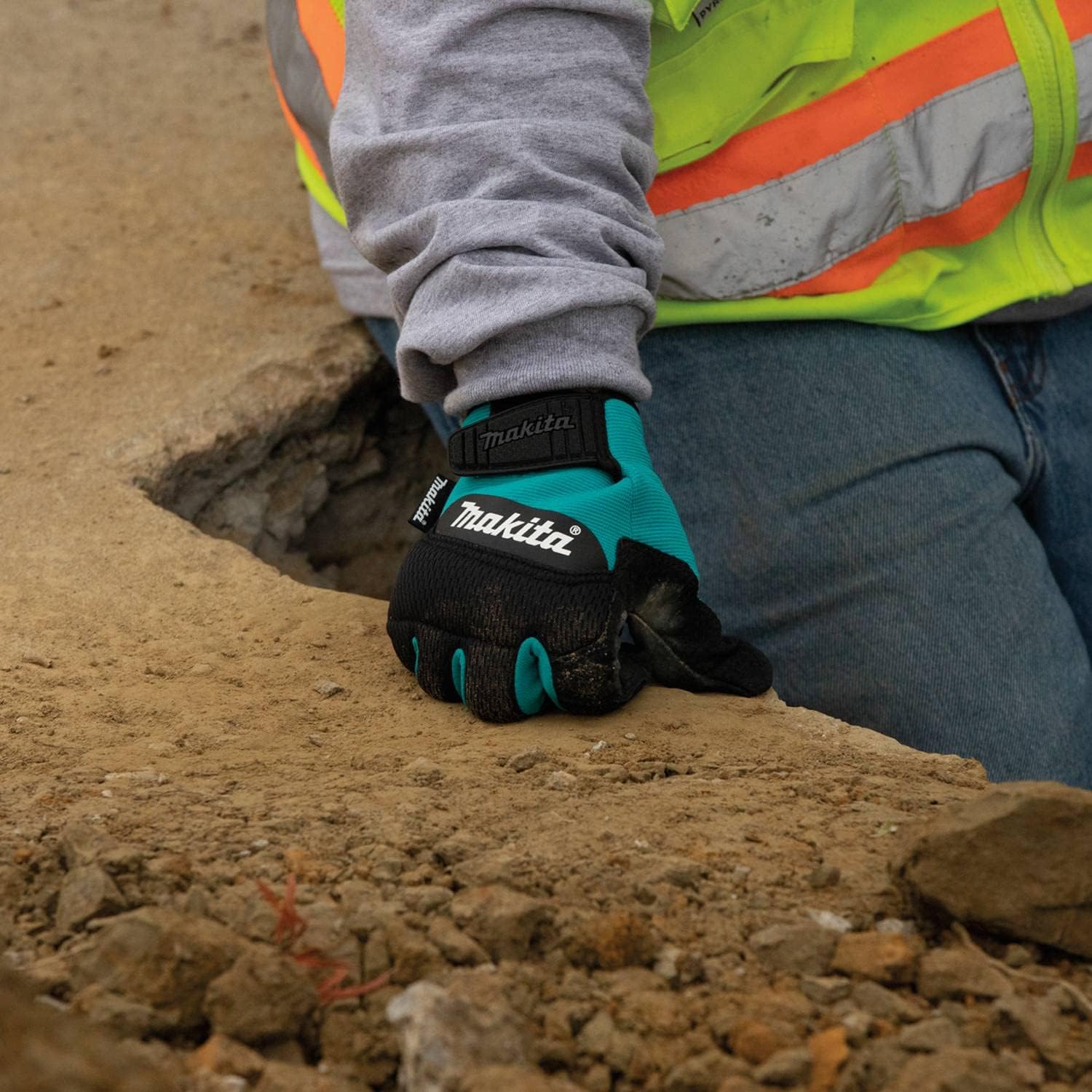 Makita T-04232 100% Genuine Leather-Palm Performance Gloves, X-Large - Image 5