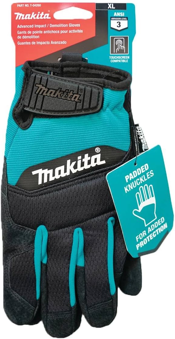 Makita T-04232 100% Genuine Leather-Palm Performance Gloves, X-Large - Image 9