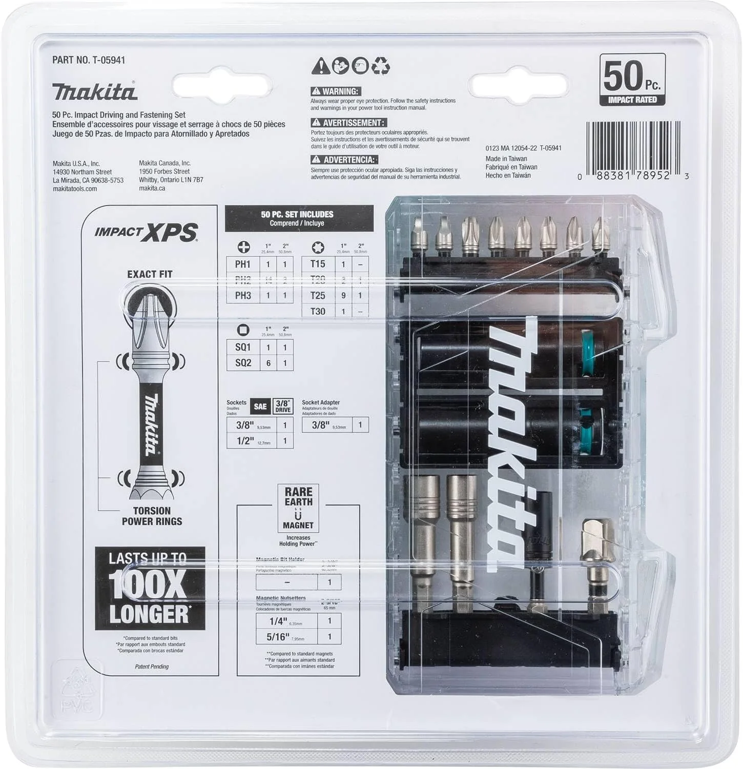 Makita T-05941 Impact XPS 50 Pc. Impact Driving and Fastening Bit Set - Image 6