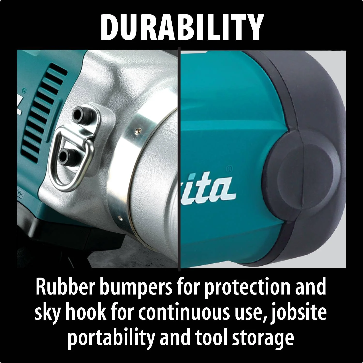 Makita (TW1000) 1" Impact Wrench w/ friction ring anvil, 1,500 IPM, 738 ft. lbs., reversible, case - Image 4