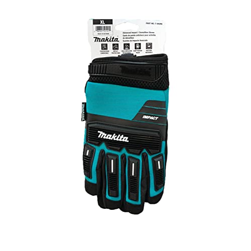Makita Unisex T 04260 Advanced Impact Demolition Gloves X Large, Teal/Black, X-Large US - Image 7