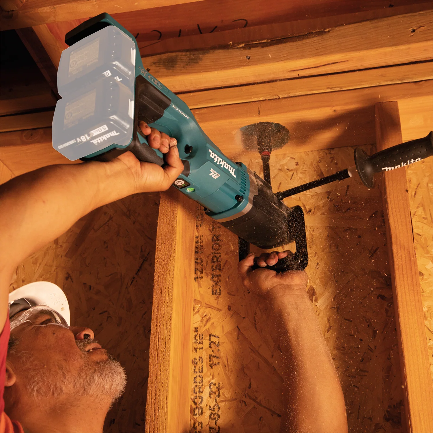 Makita XAD04Z 36V (18V X2) LXT Brushless Cordless 7/16" Hex Right Angle Drill (Tool Only) - Image 10