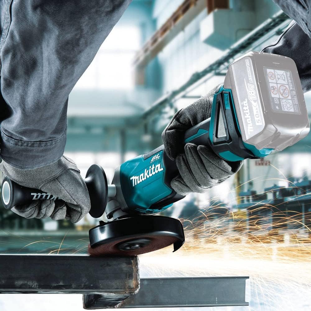 Makita XAG09Z 18V LXT Lithium-Ion Brushless Cordless 4-1/2"/5" Cut-Off/Angle Grinder - Image 6