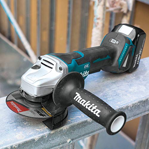 Makita XAG11T 18V LXT� Lithium-Ion Brushless Cordless 4-1/2� / 5" Paddle Switch Cut-Off/Angle Grinder Kit, with Electric Brake (5.0Ah) - Image 5