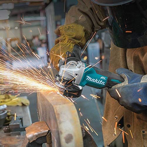 Makita XAG11T 18V LXT� Lithium-Ion Brushless Cordless 4-1/2� / 5" Paddle Switch Cut-Off/Angle Grinder Kit, with Electric Brake (5.0Ah) - Image 6