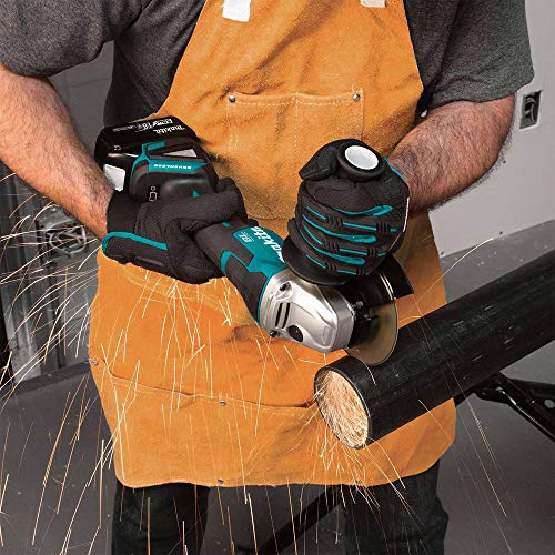 Makita XAG11T 18V LXT� Lithium-Ion Brushless Cordless 4-1/2� / 5" Paddle Switch Cut-Off/Angle Grinder Kit, with Electric Brake (5.0Ah) - Image 7