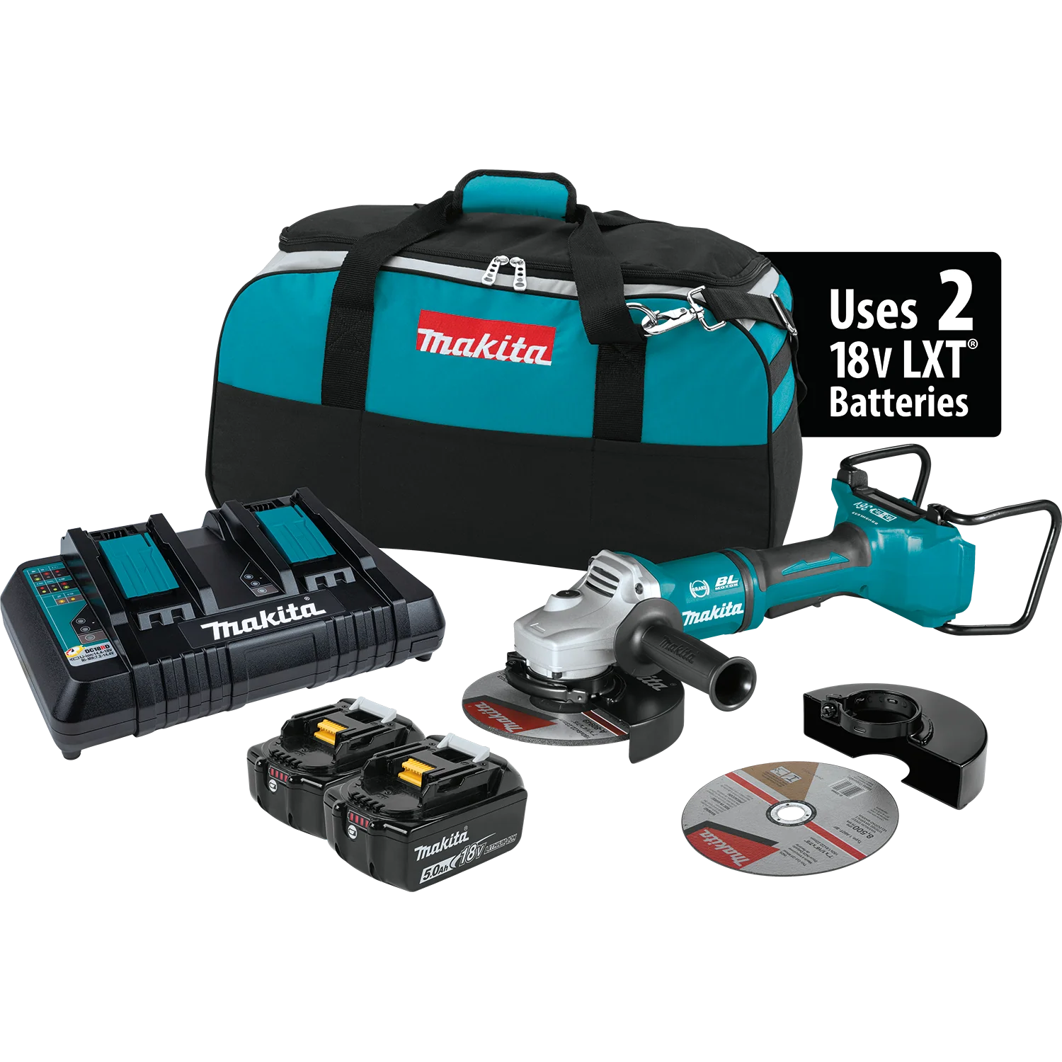 Makita XAG12PT1-NP 18V LXT 7" Paddle Switch Cut-Off/Angle Grinder Kit with Electric Brake