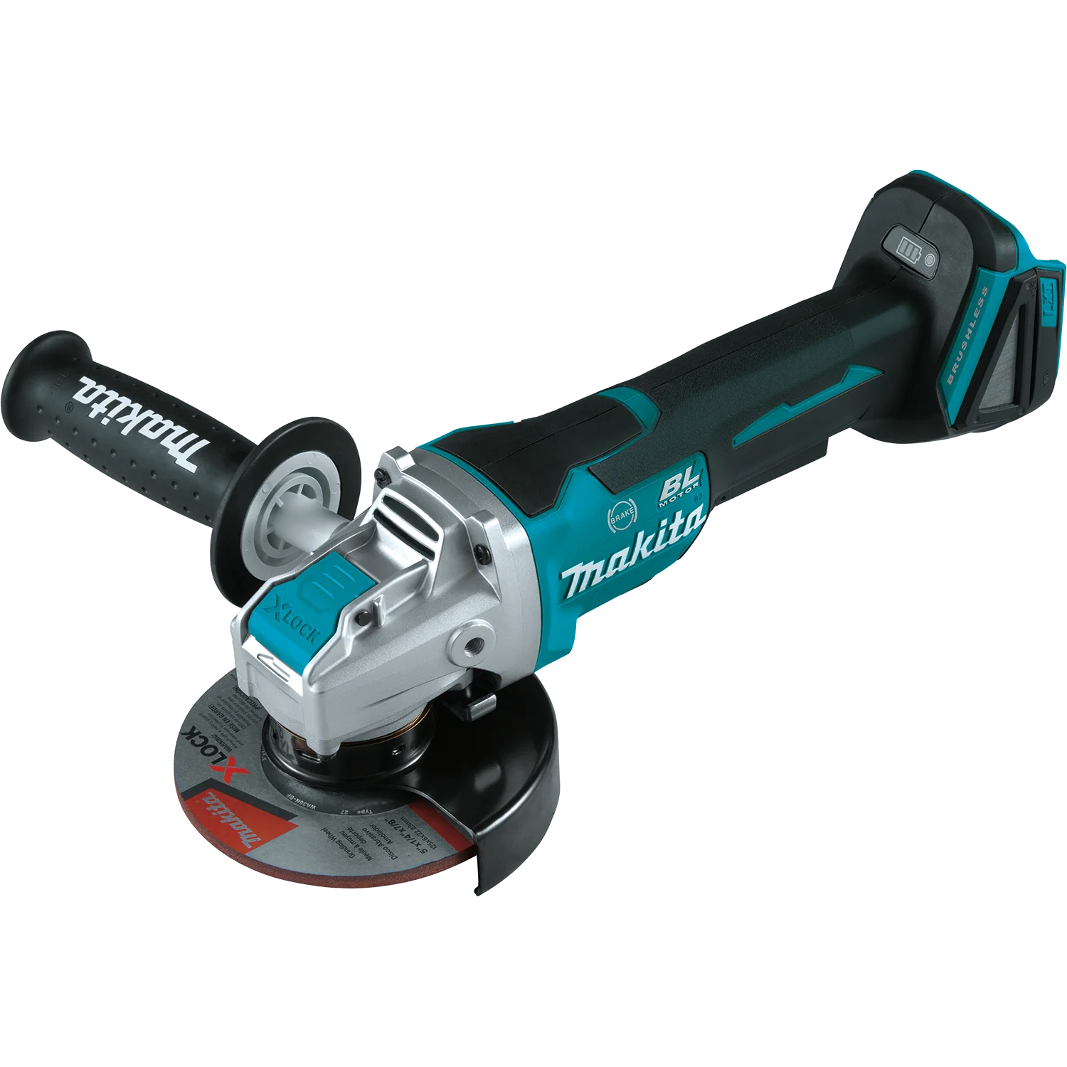 Makita XAG26Z 18V LXT Lithium-Ion Brushless Cordless 4-1/2 In. / 5 In. Paddle Switch X-LOCK Angle Grinder (Bare Tool)