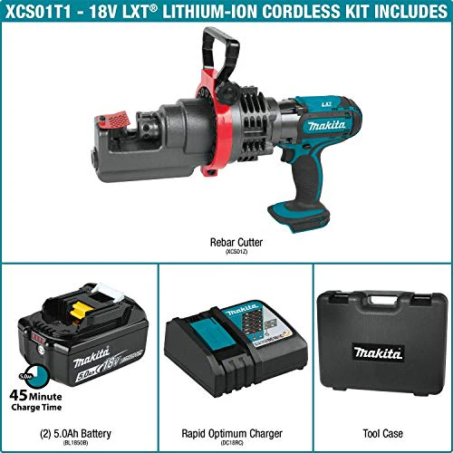 Makita (XCS01T1) 18V LXT Cordless Rebar Cutter Kit - Image 10