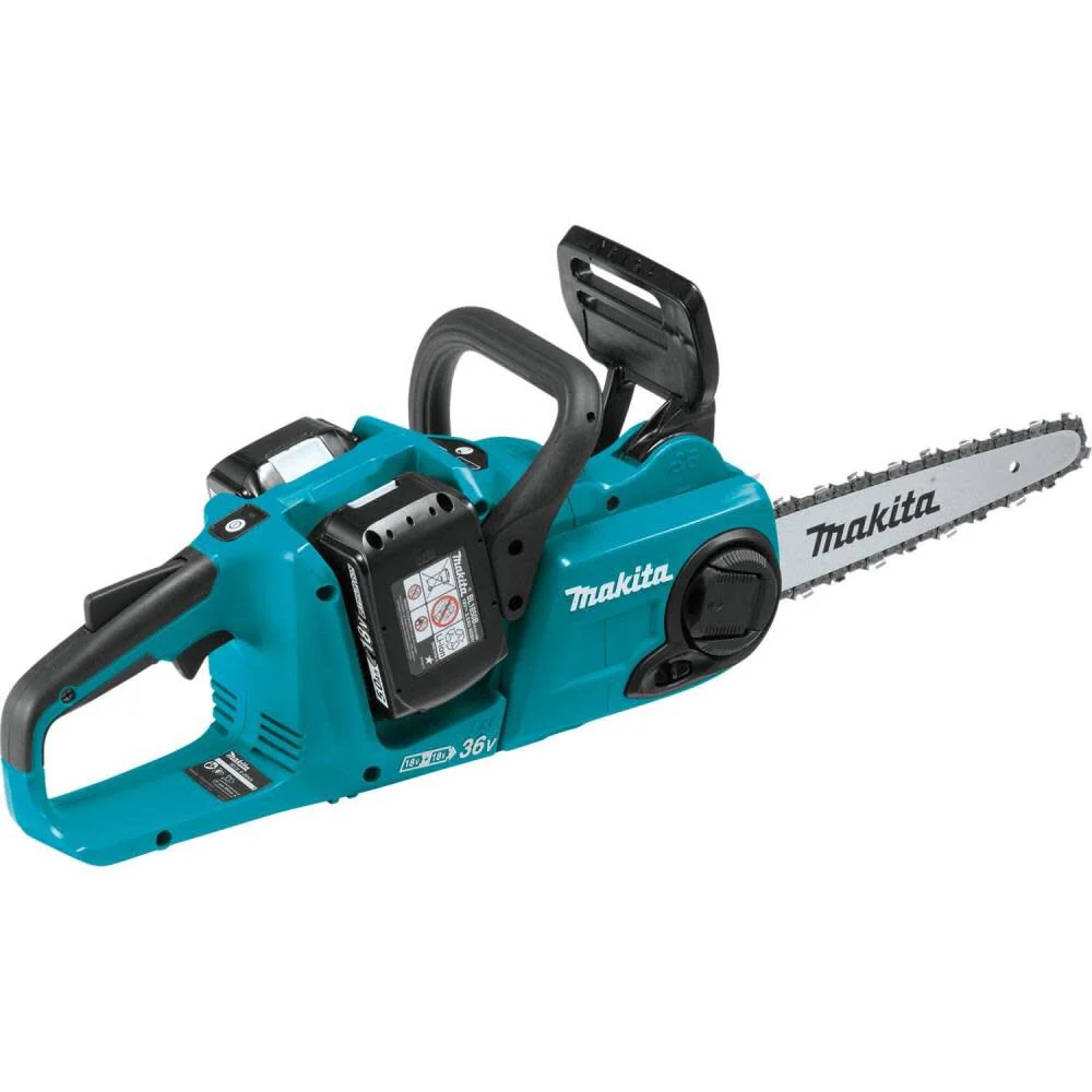Makita XCU03PT1 36V (18V X2) LXT Brushless 14" Chain Saw Kit with 4 Batteries - Image 3