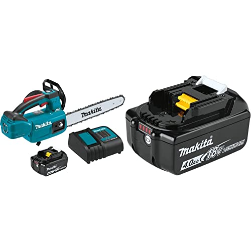 Makita XCU10SM1 18V LXT Lithium‑Ion Brushless Cordless 12" Top Handle Chain Saw Kit (4.0 Ah)