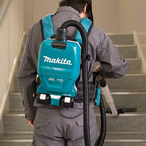 Makita XCV09PT 18V X2 LXT Lithium-Ion (36V) Brushless Cordless 1/2 Gallon HEPA Filter Backpack Dry Vacuum Kit (5.0Ah) - Image 6