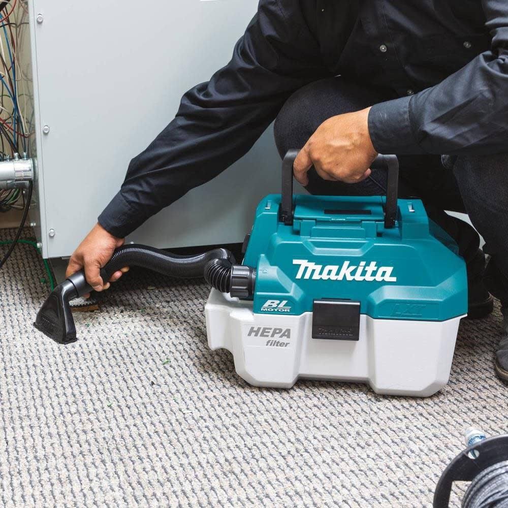 Makita XCV11Z 18V LXT Lithium-Ion Brushless Cordless 2 Gallon HEPA Filter Portable Wet/Dry Dust Extractor/Vacuum, Tool Only - Image 9