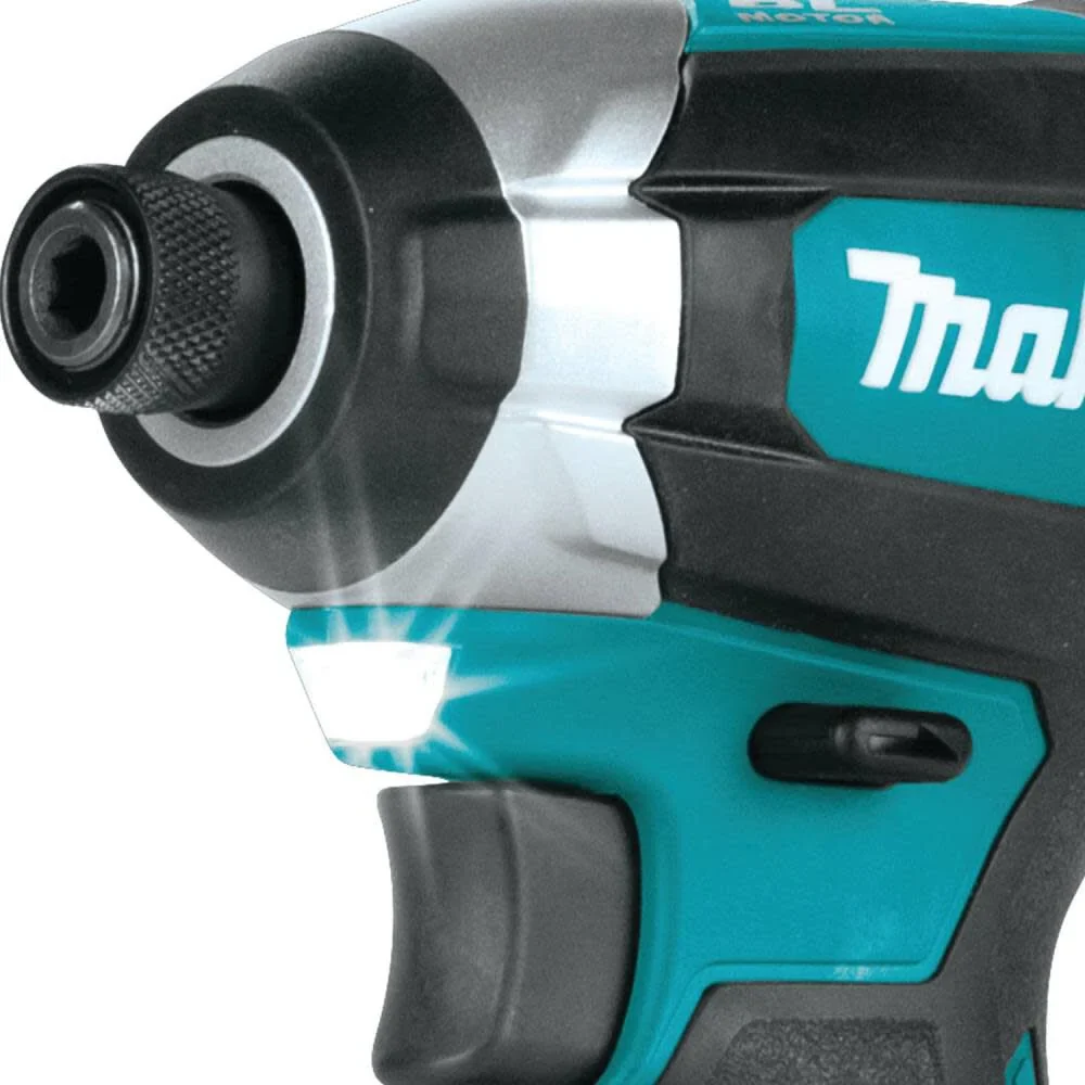 Makita 18V LXT (XDT131X2) Lithium-Ion Brushless Cordless Impact Driver 3 Ah Kit with L.E.D Flashlight and 2 Batteries - Image 11
