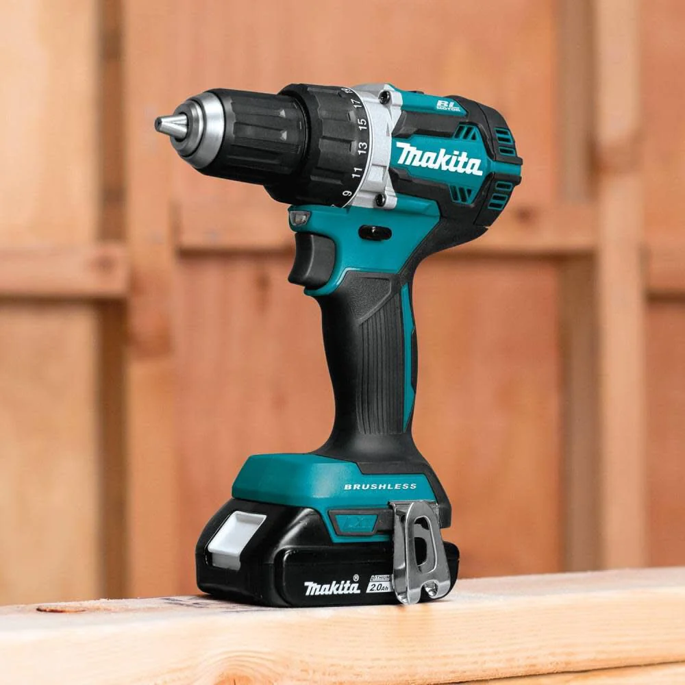 Makita 18V LXT Lithium‑Ion Compact Brushless Cordless 1/2" Driver‑Drill Kit (2.0Ah) - Image 5