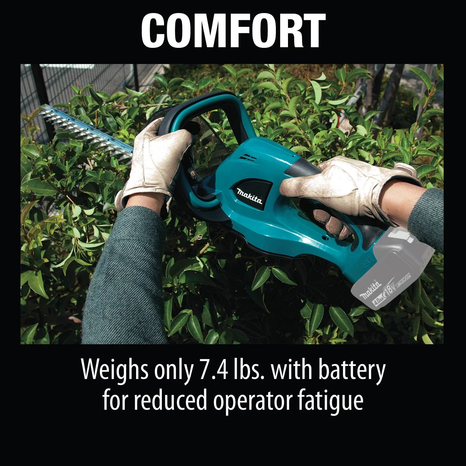 Makita XHU02Z - 18V LXT Lithium-Ion Cordless 22" Hedge Trimmer (Bare Tool) - Image 5