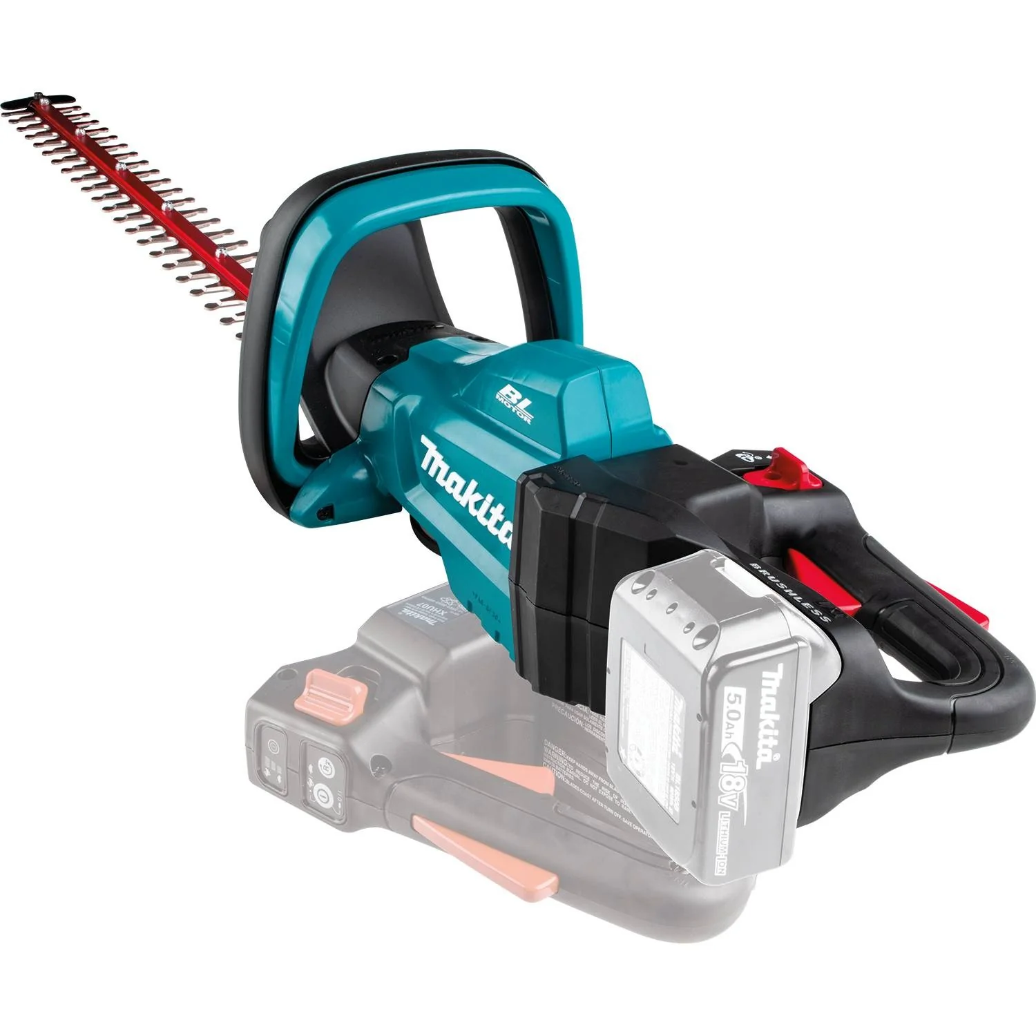 Makita XHU07Z 18V LXT Lithium-Ion Brushless Cordless 24" Hedge Trimmer (Bare Tool) - Image 2