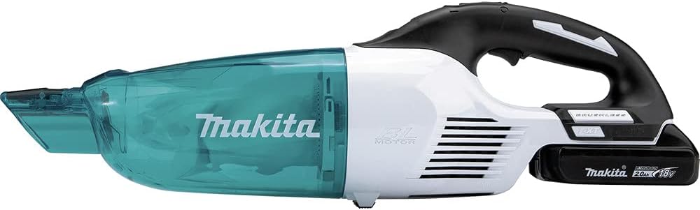 Makita XLC03R1WX4 18V LXT Lithium-Ion Compact Brushless Cordless Vacuum Kit, Trigger W/Lock (2.0Ah), White - Image 7