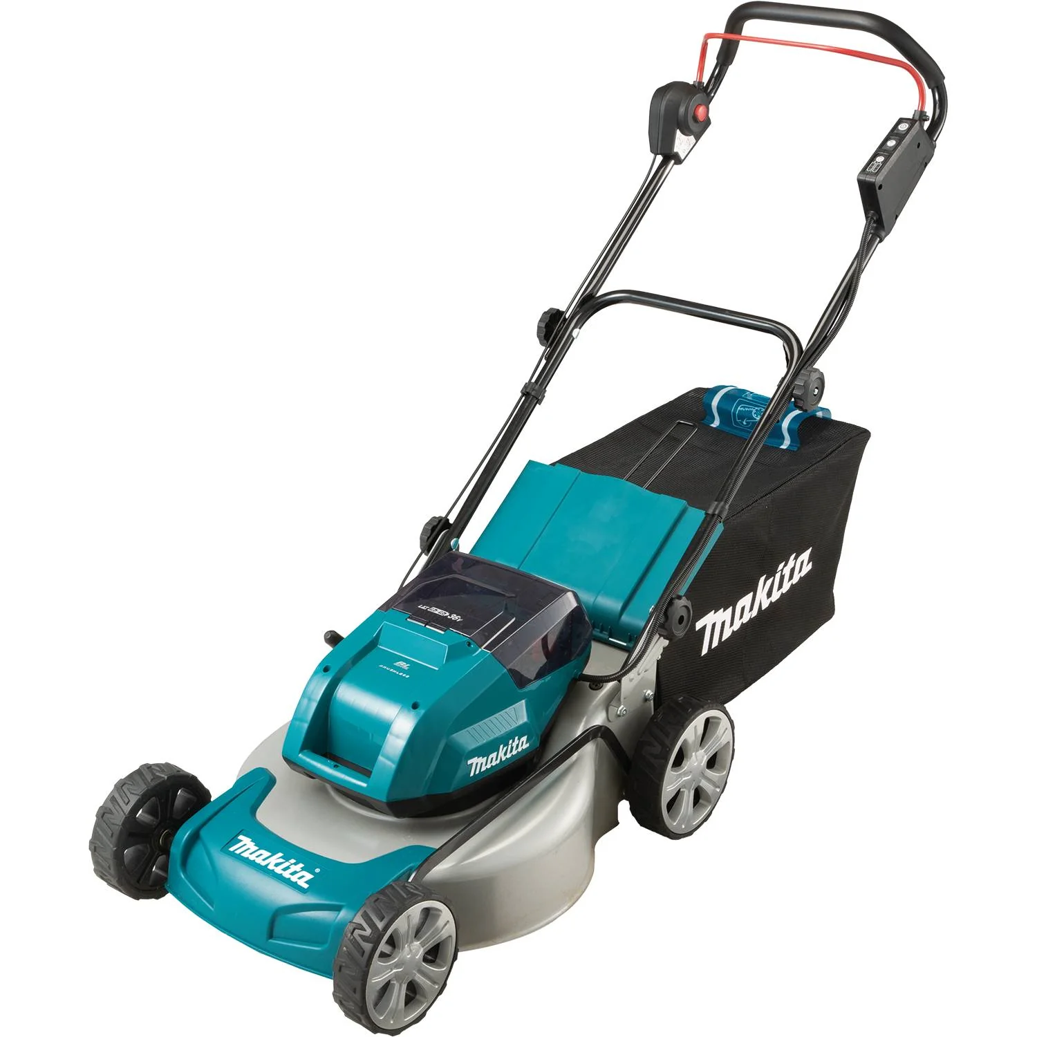 Makita (XML03CM1)36V (18V X2) LXT Brushless 18" Lawn Mower Kit, 4 ea. BL1840B battery, dual port charger (4.0Ah) - Image 3