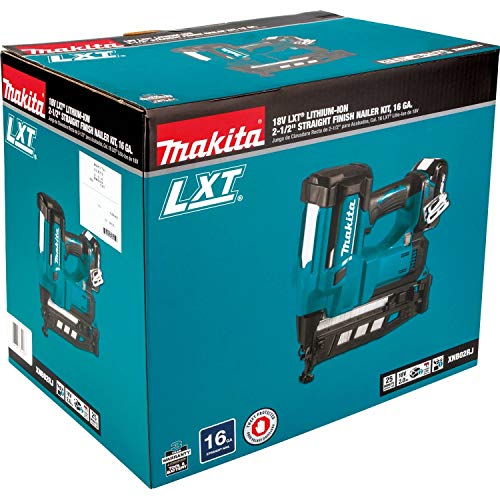 Makita (XNB02RJ) 18V LXT 2-1/2" 16-Gauge Straight Finish Nailer Kit - Image 9