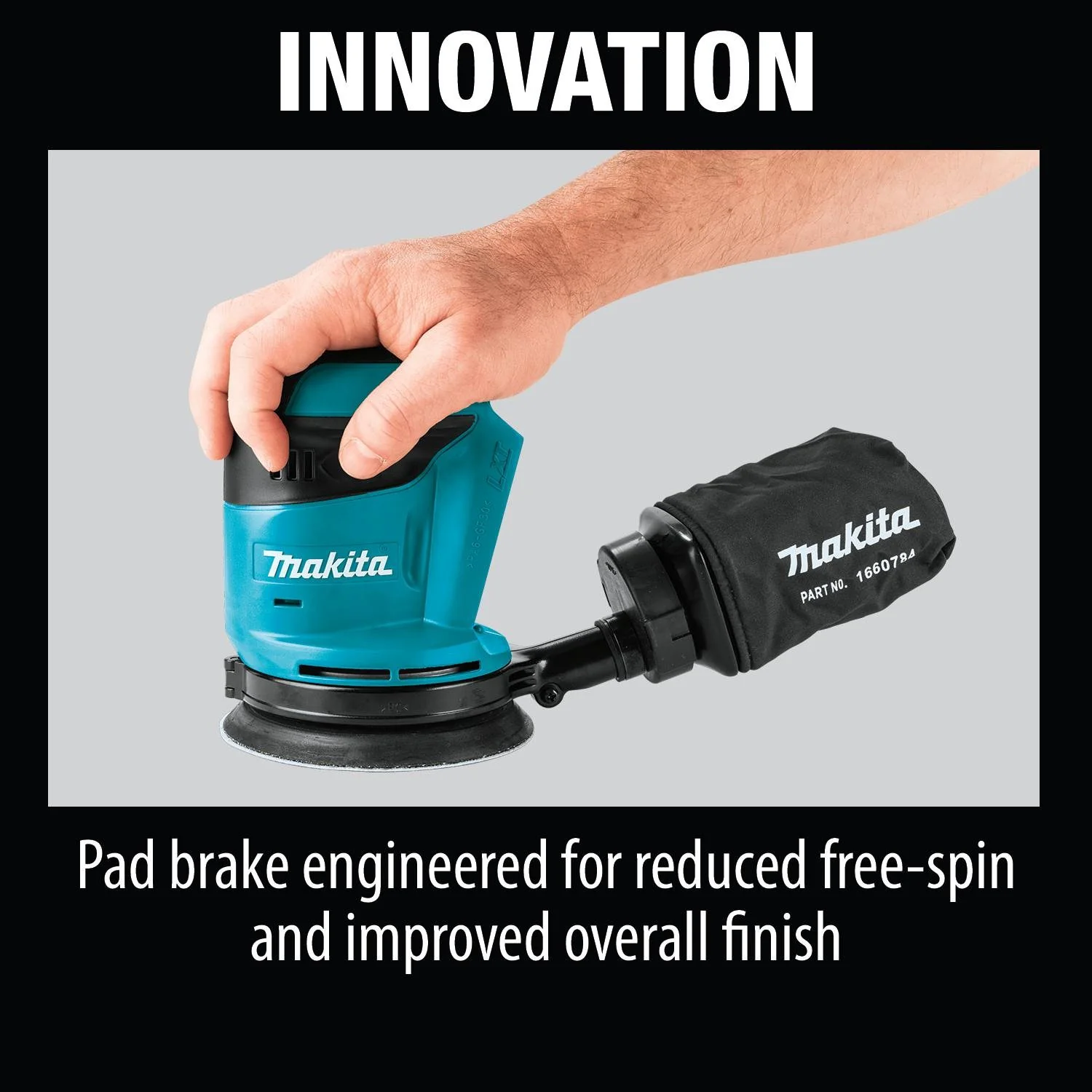 Makita XOB01Z - 18V LXT Lithium-Ion Cordless 5" Random Orbit Sander (Bare Tool) - Image 2