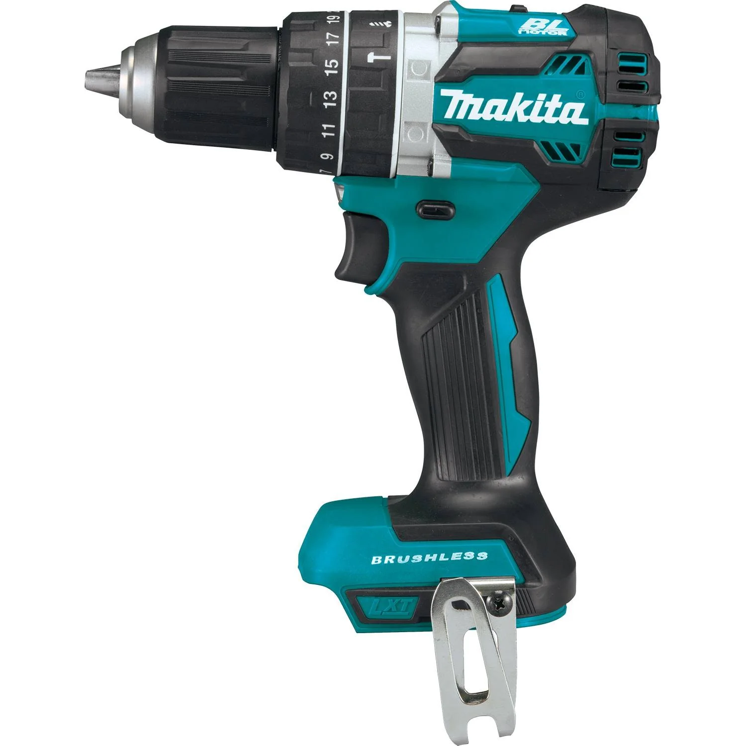 Makita 18V LXT Lithium-Ion Compact Brushless Cordless 1/2" Hammer Driver-Drill (Bare Tool) - Image 3