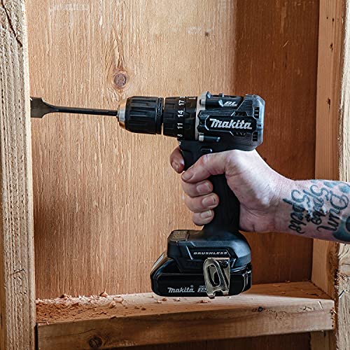 Makita XPH15RB 18V LXT Lithium-Ion Sub-Compact Brushless Cordless 1/2" Hammer Driver-Drill Kit (2.0Ah), Black - Image 2
