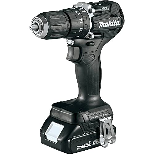 Makita XPH15RB 18V LXT Lithium-Ion Sub-Compact Brushless Cordless 1/2" Hammer Driver-Drill Kit (2.0Ah), Black - Image 3