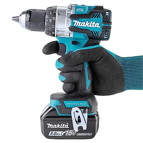 Makita XPH16T 18V LXT Lithium-Ion Compact Brushless Cordless 1/2" Hammer Driver-Drill Kit (5.0Ah) - Image 4