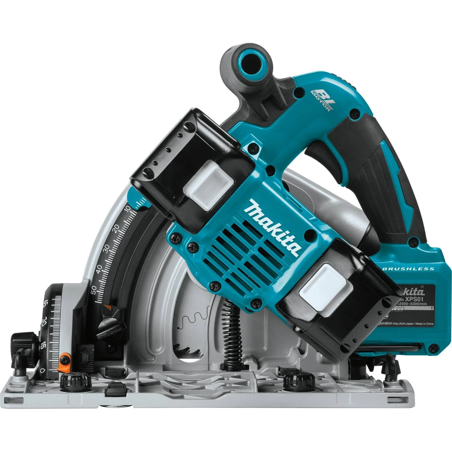 Makita XPS01PTJ - 36V (18V X2) LXT Brushless 6-1/2" Plunge Circular Saw Kit, dual port charger, 2 ea. case (5.0Ah) - Image 2