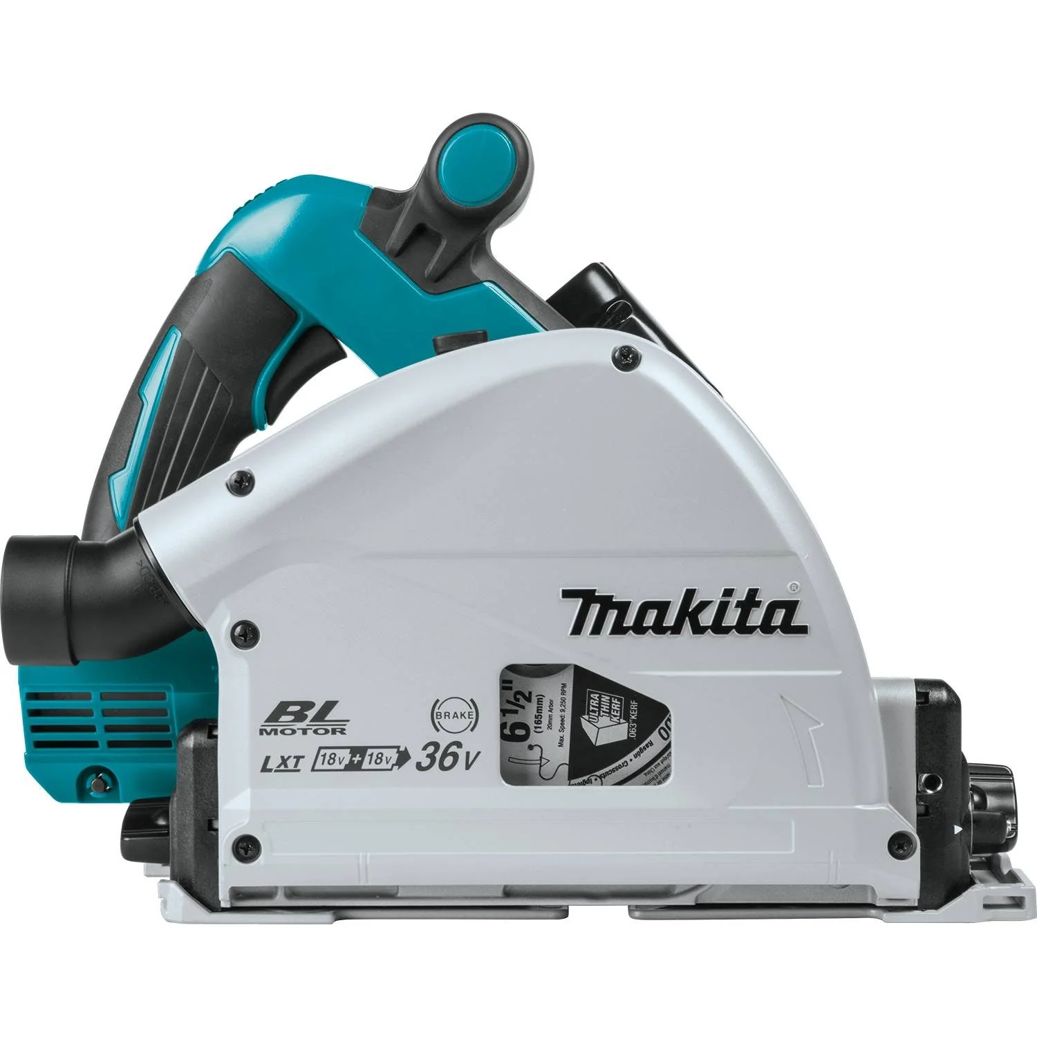 Makita XPS01PTJ - 36V (18V X2) LXT Brushless 6-1/2" Plunge Circular Saw Kit, dual port charger, 2 ea. case (5.0Ah) - Image 4