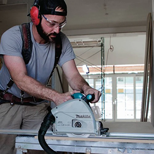 Makita 18V LXT Lithium-Ion Brushless Cordless 6-1/2" Plunge Circular Saw (Bare Tool) - Image 6