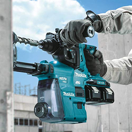 Makita (XRH08PT) 18V (X2 36V) LXT Lithium-Ion Brushless Cordless 1-1/8" AVT Rotary Hammer, accepts SDS-PLUS bits - Image 6