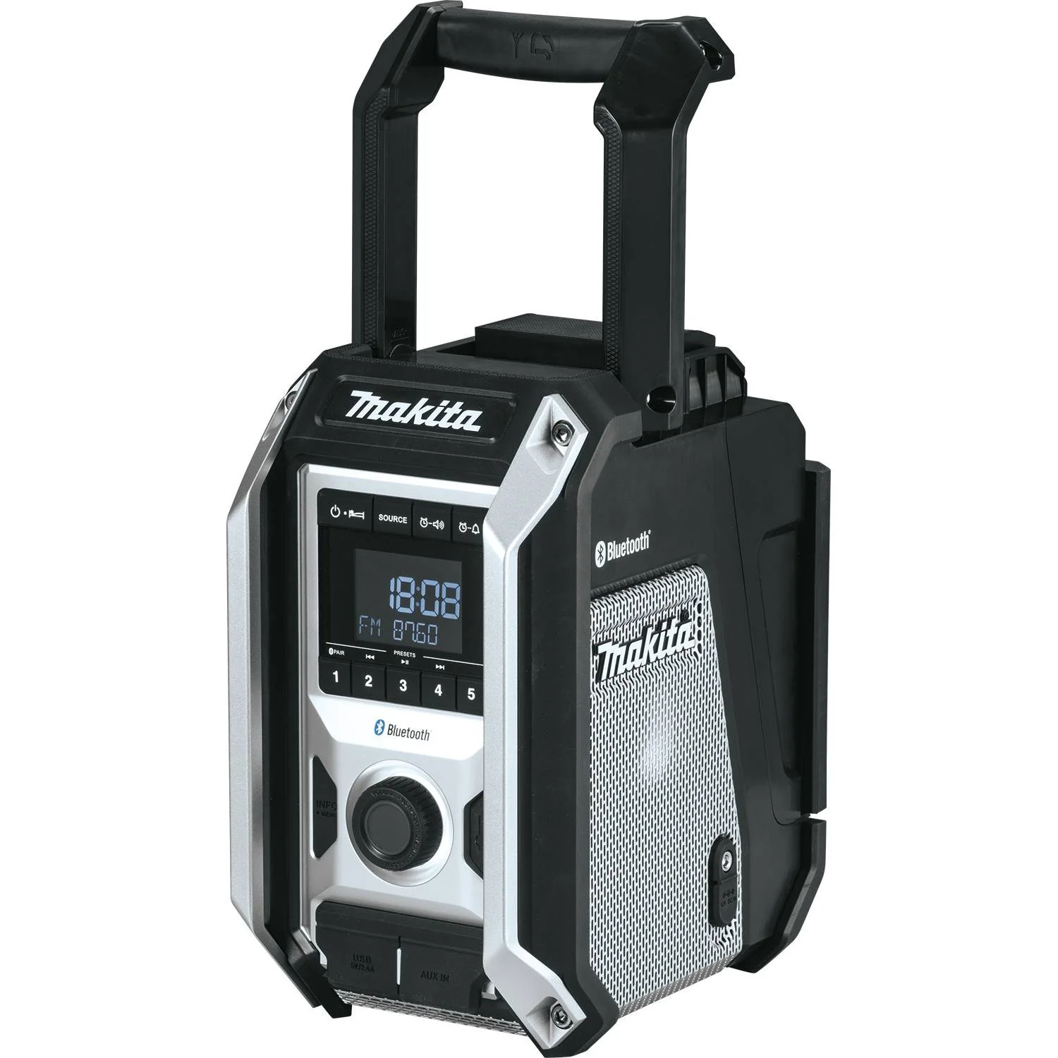 Makita 18V LXT / 12V max CXT Lithium‑Ion Cordless/Corded Bluetooth Job Site Radio (Bare Tool)